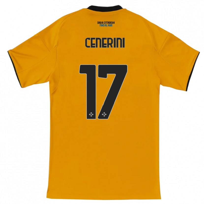 Danxen Kinder Marco Cenerini #17 Orange Blau Auswärtstrikot Trikot 2025/26 T-Shirt Österreich
