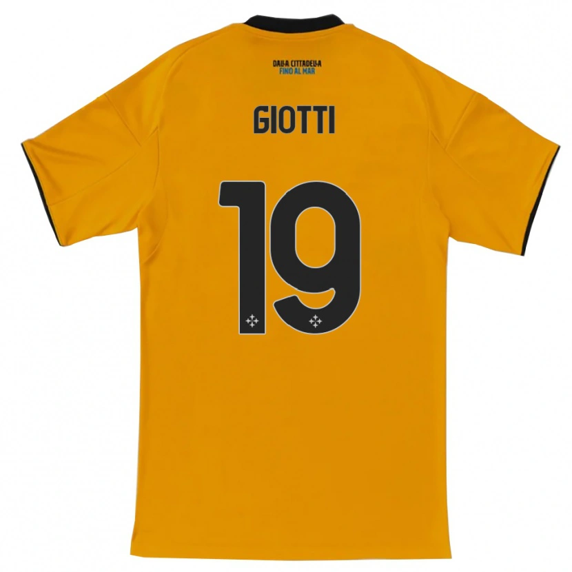 Danxen Kinder Emanuele Giotti #19 Orange Blau Auswärtstrikot Trikot 2025/26 T-Shirt Österreich