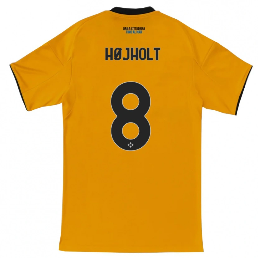 Danxen Kinder Malthe Højholt #8 Orange Blau Auswärtstrikot Trikot 2025/26 T-Shirt Österreich