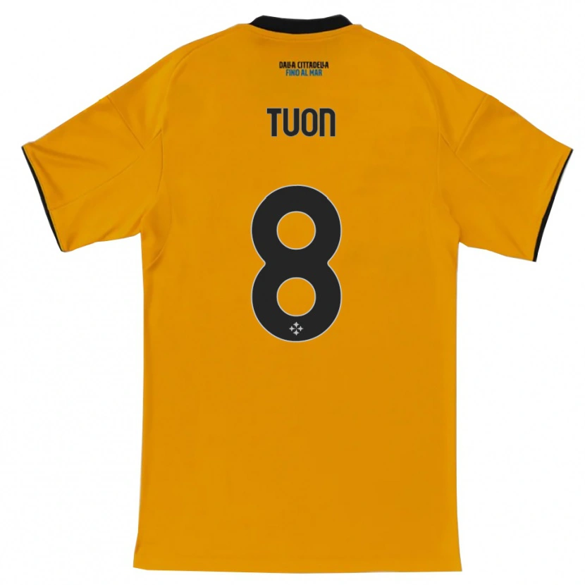 Danxen Kinder Nicola Tuon #8 Orange Blau Auswärtstrikot Trikot 2025/26 T-Shirt Österreich
