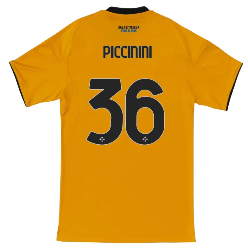 Danxen Kinder Gabriele Piccinini #36 Orange Blau Auswärtstrikot Trikot 2025/26 T-Shirt Österreich