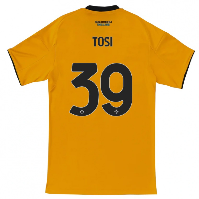 Danxen Kinder Lorenzo Tosi #39 Orange Blau Auswärtstrikot Trikot 2025/26 T-Shirt Österreich
