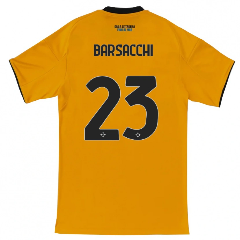 Danxen Kinder Cristian Barsacchi #23 Orange Blau Auswärtstrikot Trikot 2025/26 T-Shirt Österreich