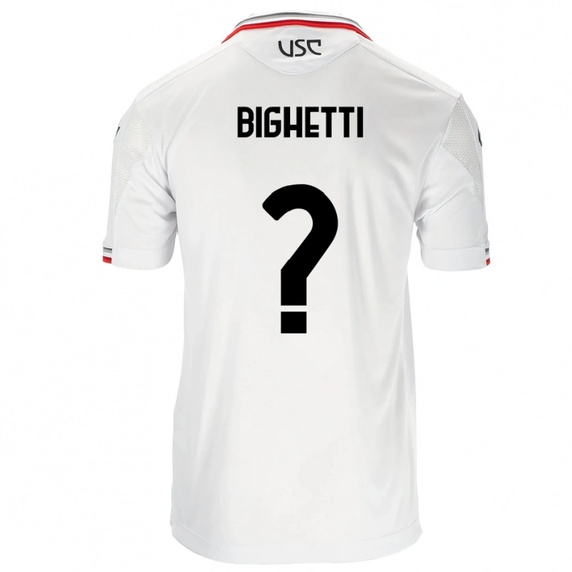 Danxen Kinder Paolo Bighetti #0 Weiß Rot Auswärtstrikot Trikot 2025/26 T-Shirt Österreich