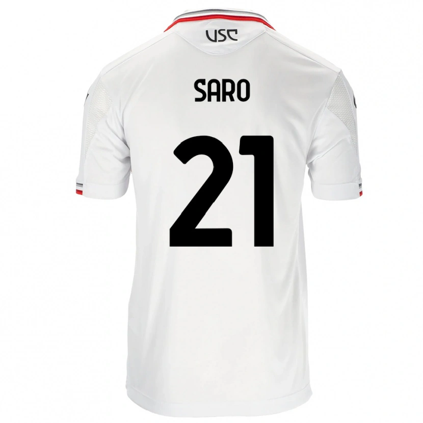 Danxen Kinder Gianluca Saro #21 Weiß Rot Auswärtstrikot Trikot 2025/26 T-Shirt Österreich