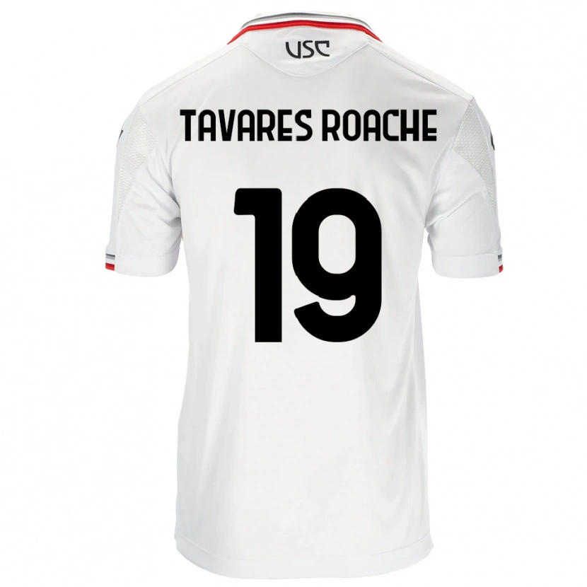 Danxen Kinder Carter Tavares Roache #19 Weiß Rot Auswärtstrikot Trikot 2025/26 T-Shirt Österreich