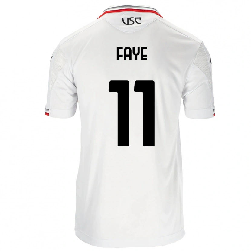 Danxen Kinder Nouroudine Faye #11 Weiß Rot Auswärtstrikot Trikot 2025/26 T-Shirt Österreich
