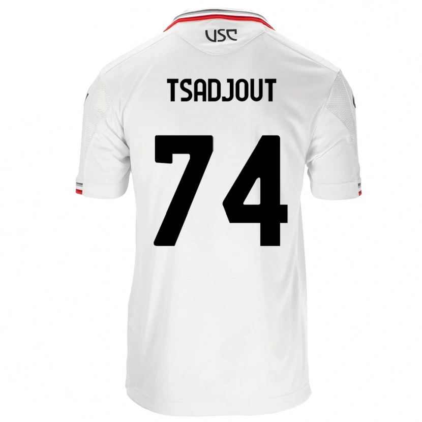 Danxen Kinder Frank Tsadjout #74 Weiß Rot Auswärtstrikot Trikot 2025/26 T-Shirt Österreich