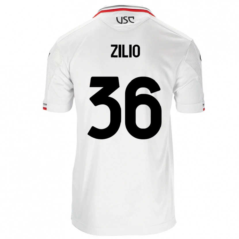 Danxen Kinder Andrea Zilio #36 Weiß Rot Auswärtstrikot Trikot 2025/26 T-Shirt Österreich