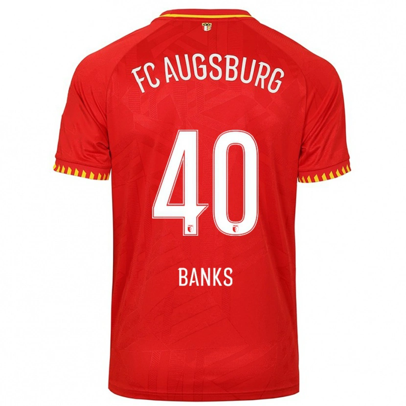 Danxen Kinder Noahkai Banks #40 Rot Gelb Auswärtstrikot Trikot 2025/26 T-Shirt Österreich