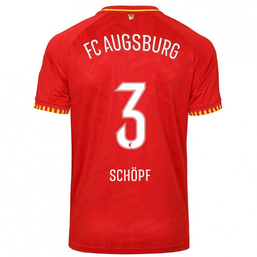 Danxen Kinder Julia Schöpf #3 Rot Gelb Auswärtstrikot Trikot 2025/26 T-Shirt Österreich