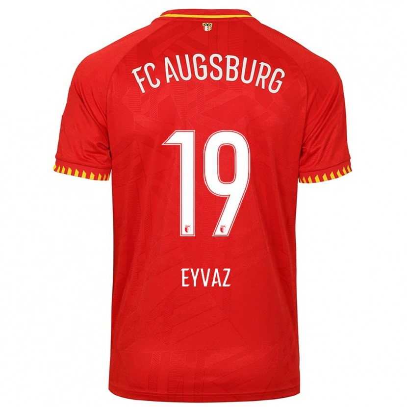 Danxen Kinder Defne Eyvaz #19 Rot Gelb Auswärtstrikot Trikot 2025/26 T-Shirt Österreich