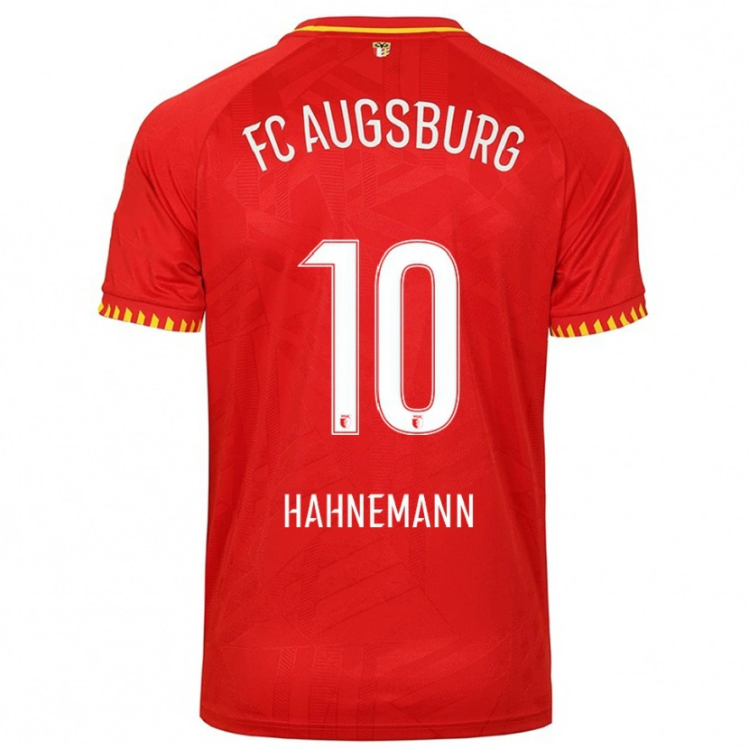 Danxen Kinder Jamy Hahnemann #10 Rot Gelb Auswärtstrikot Trikot 2025/26 T-Shirt Österreich