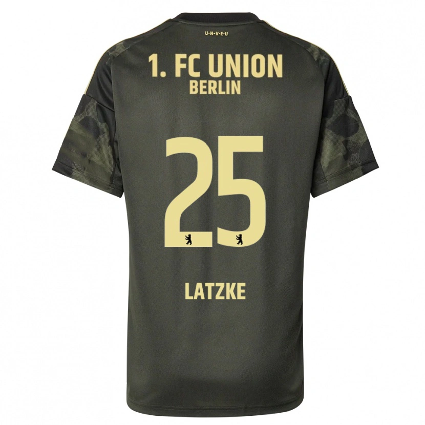 Danxen Kinder Jannes Latzke #25 Dunkelgrün Schwarz Auswärtstrikot Trikot 2025/26 T-Shirt Österreich