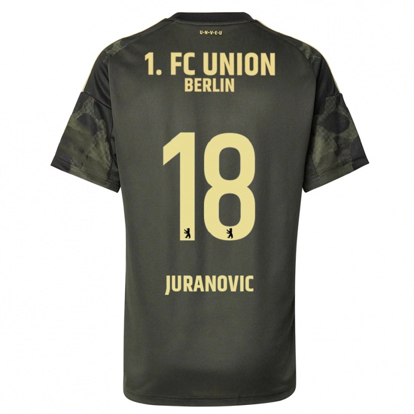 Danxen Kinder Josip Juranovic #18 Dunkelgrün Schwarz Auswärtstrikot Trikot 2025/26 T-Shirt Österreich