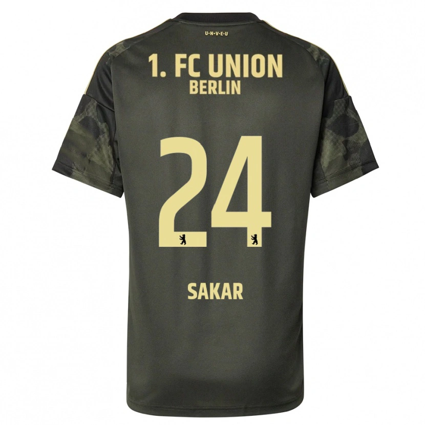 Danxen Kinder Fatma Sakar #24 Dunkelgrün Schwarz Auswärtstrikot Trikot 2025/26 T-Shirt Österreich