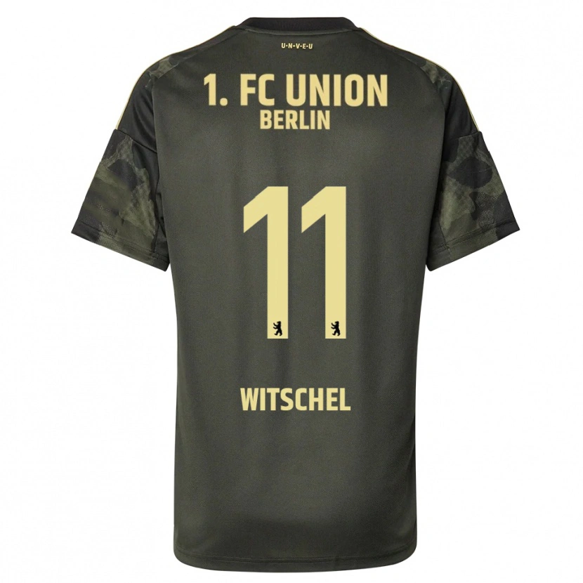 Danxen Kinder Maxim Witschel #11 Dunkelgrün Schwarz Auswärtstrikot Trikot 2025/26 T-Shirt Österreich