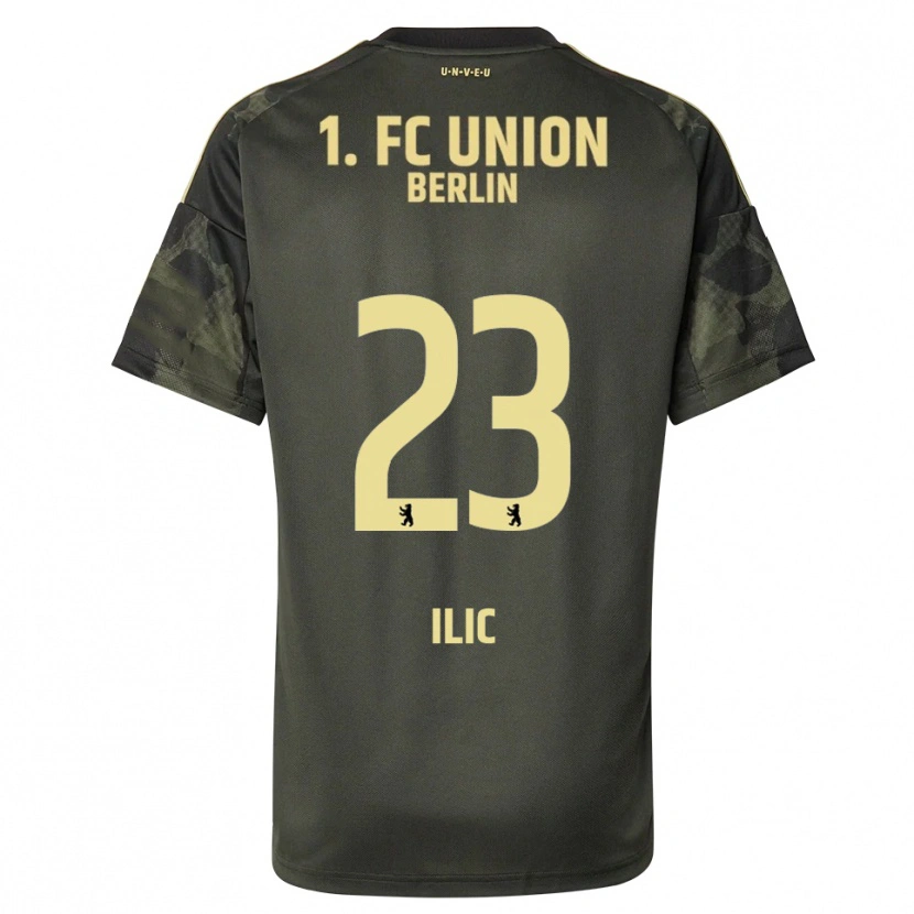 Danxen Kinder Andrej Ilic #23 Dunkelgrün Schwarz Auswärtstrikot Trikot 2025/26 T-Shirt Österreich