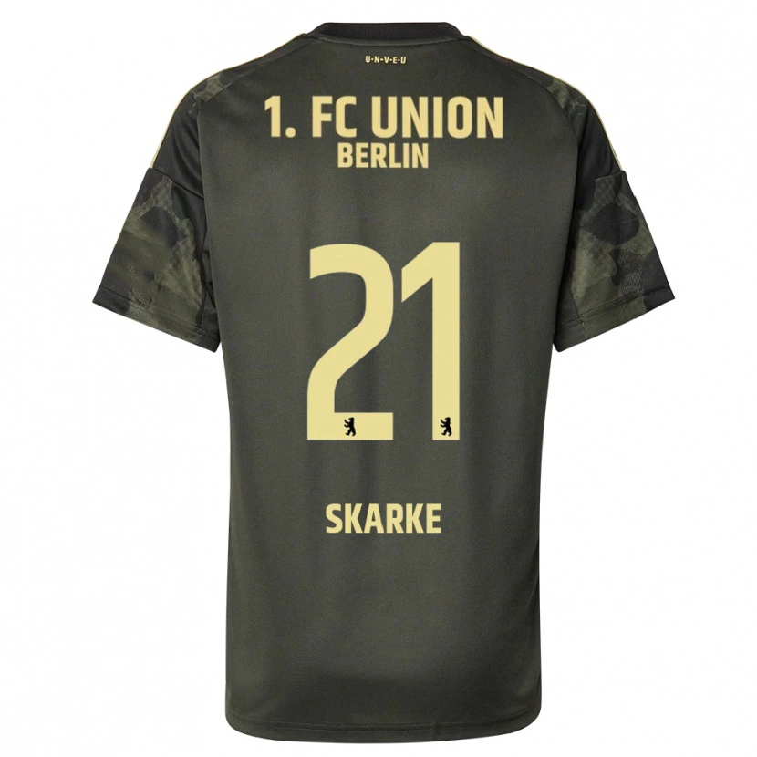 Danxen Kinder Tim Skarke #21 Dunkelgrün Schwarz Auswärtstrikot Trikot 2025/26 T-Shirt Österreich