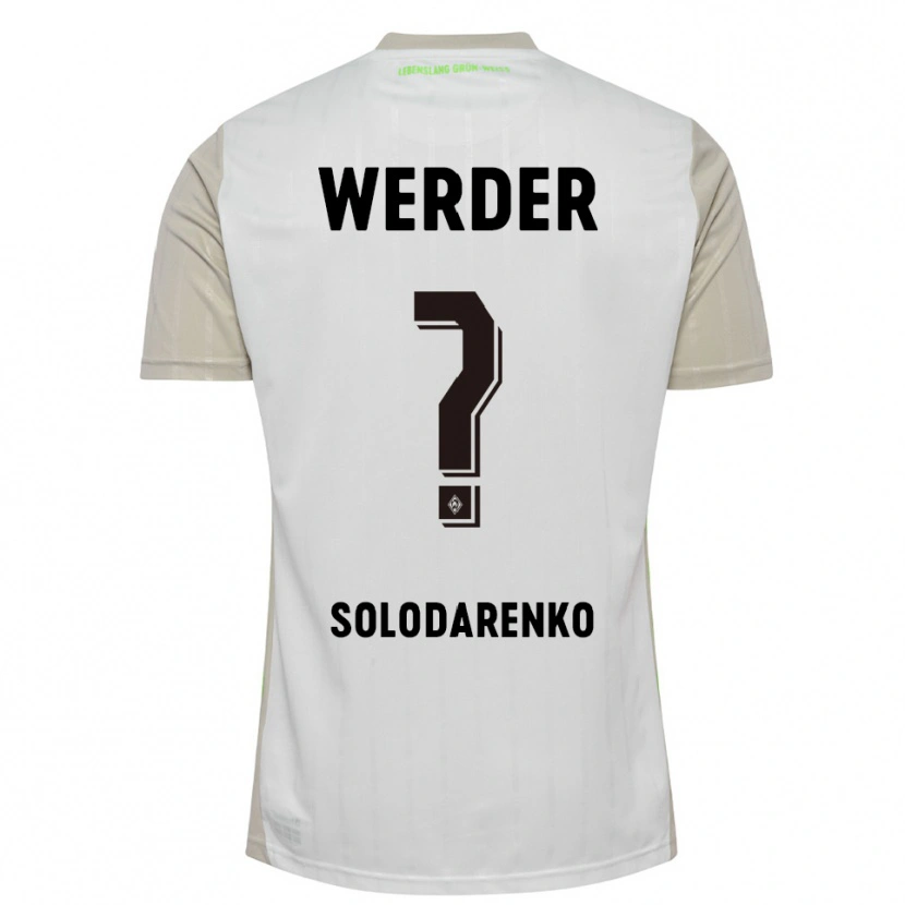 Danxen Kinder Timofiy Solodarenko #0 Weiß Schwarz Auswärtstrikot Trikot 2025/26 T-Shirt Österreich