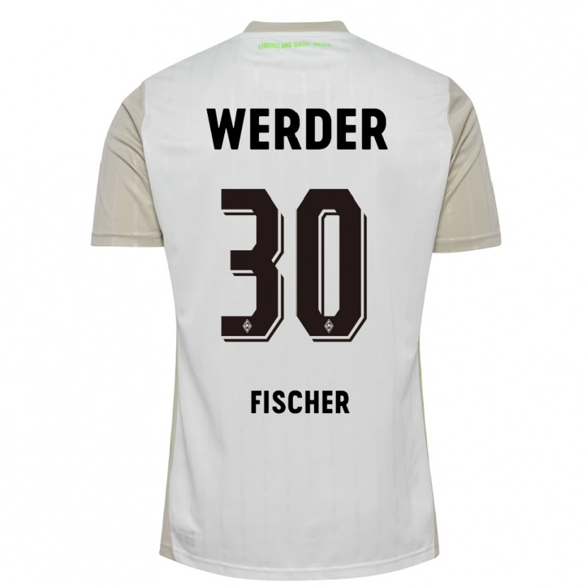 Danxen Kinder Vanessa Fischer #30 Weiß Schwarz Auswärtstrikot Trikot 2025/26 T-Shirt Österreich