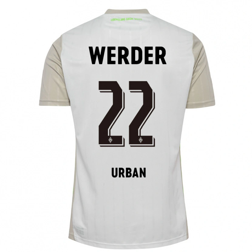 Danxen Kinder Linus Urban #22 Weiß Schwarz Auswärtstrikot Trikot 2025/26 T-Shirt Österreich