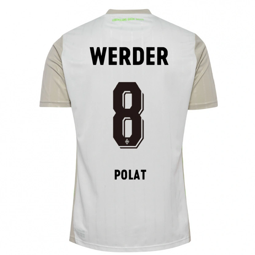 Danxen Kinder Mikail Polat #8 Weiß Schwarz Auswärtstrikot Trikot 2025/26 T-Shirt Österreich