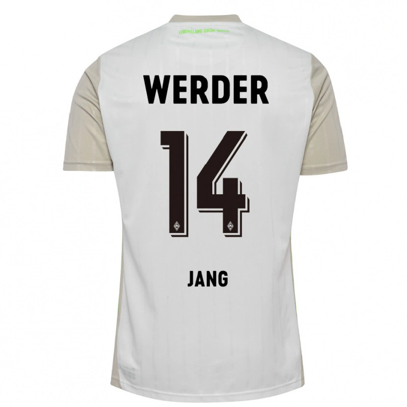 Danxen Kinder Ji-Mok Jang #14 Weiß Schwarz Auswärtstrikot Trikot 2025/26 T-Shirt Österreich