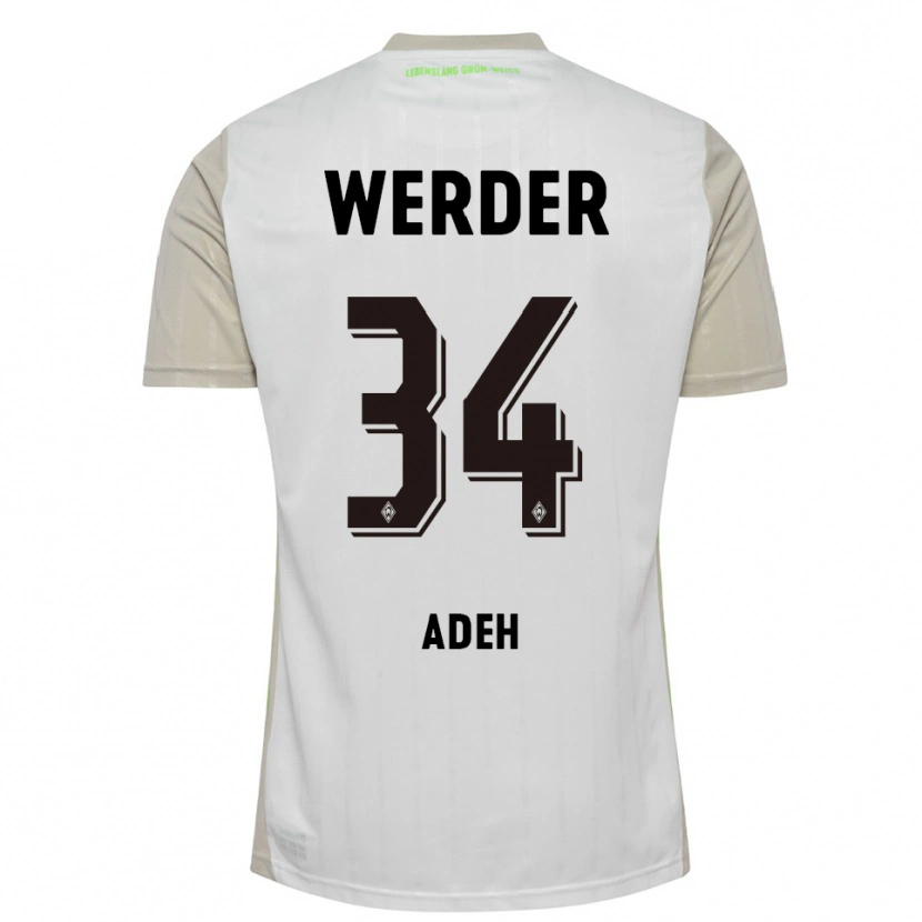 Danxen Kinder Wesley Adeh #34 Weiß Schwarz Auswärtstrikot Trikot 2025/26 T-Shirt Österreich
