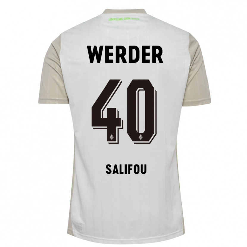 Danxen Kinder Dikeni Salifou #40 Weiß Schwarz Auswärtstrikot Trikot 2025/26 T-Shirt Österreich