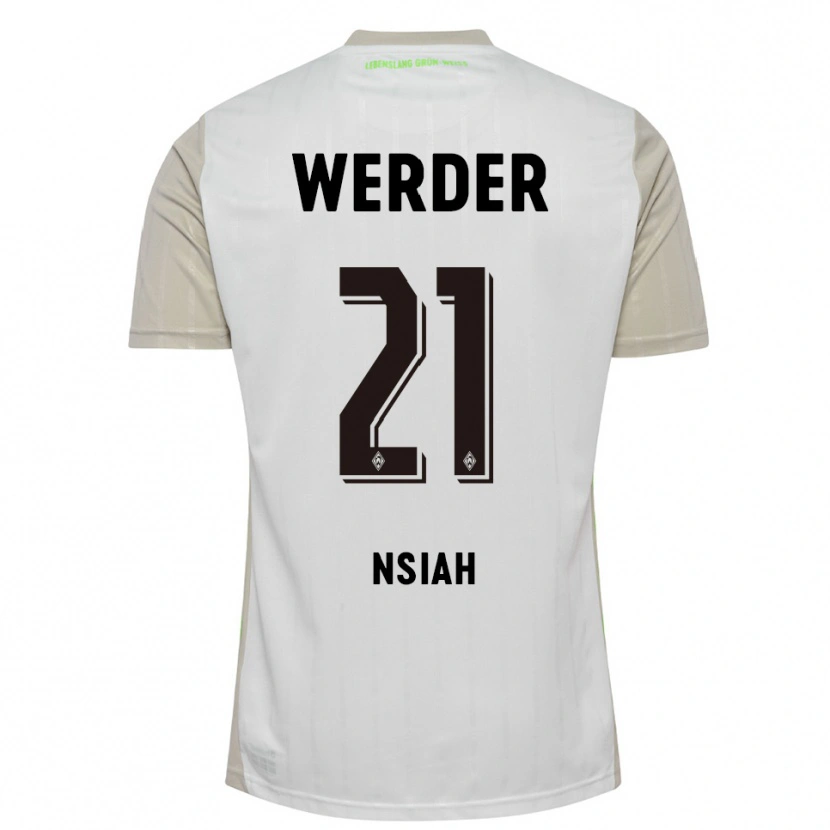 Danxen Kinder Menson Nsiah #21 Weiß Schwarz Auswärtstrikot Trikot 2025/26 T-Shirt Österreich