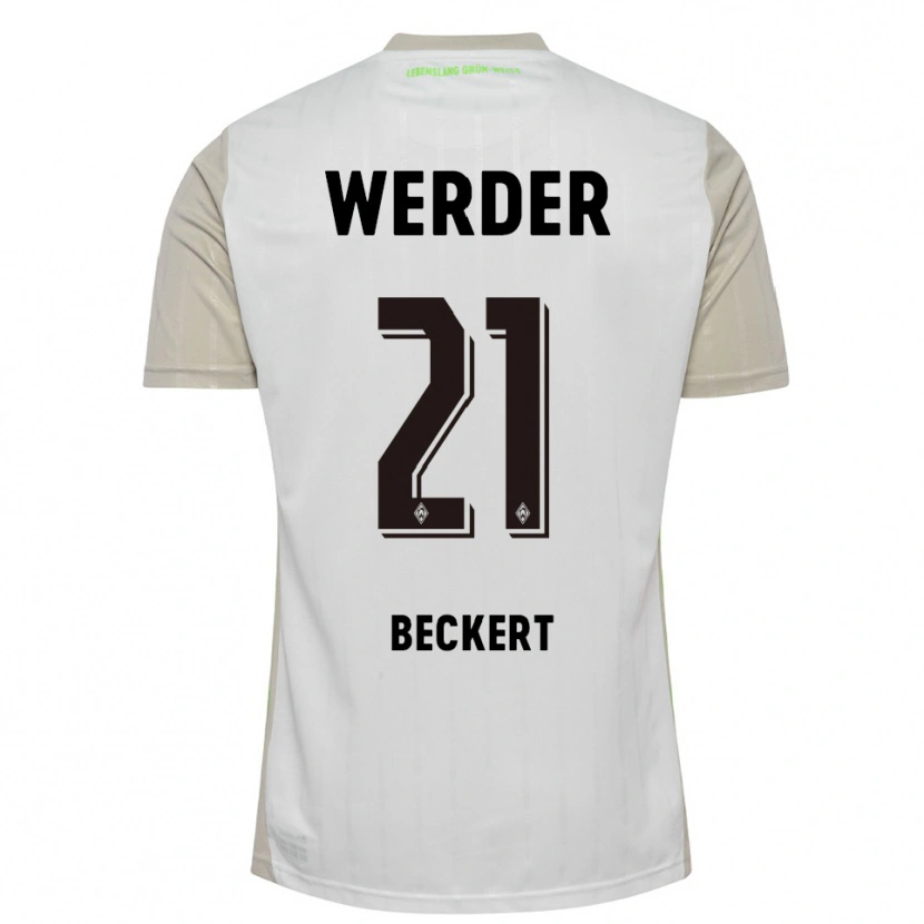 Danxen Kinder Jonathan Beckert #21 Weiß Schwarz Auswärtstrikot Trikot 2025/26 T-Shirt Österreich