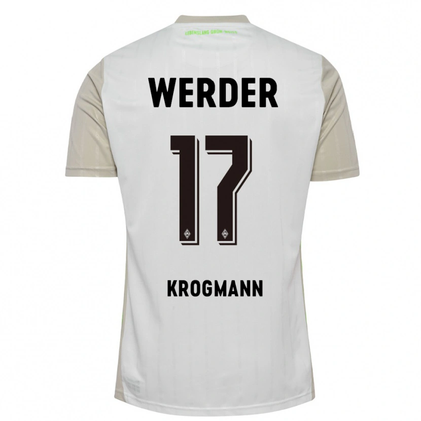 Danxen Kinder Avid Krogmann #17 Weiß Schwarz Auswärtstrikot Trikot 2025/26 T-Shirt Österreich