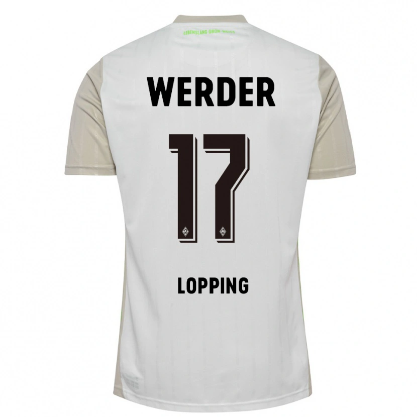 Danxen Kinder Jakob Löpping #17 Weiß Schwarz Auswärtstrikot Trikot 2025/26 T-Shirt Österreich