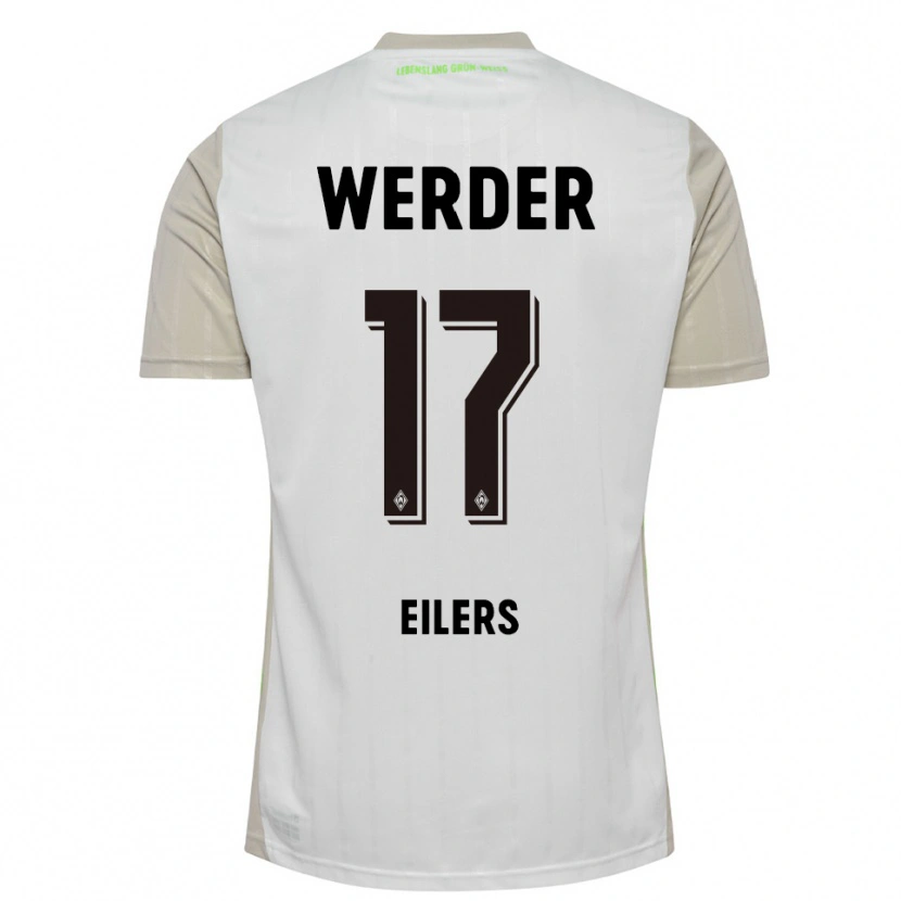 Danxen Kinder Jonas Eilers #17 Weiß Schwarz Auswärtstrikot Trikot 2025/26 T-Shirt Österreich