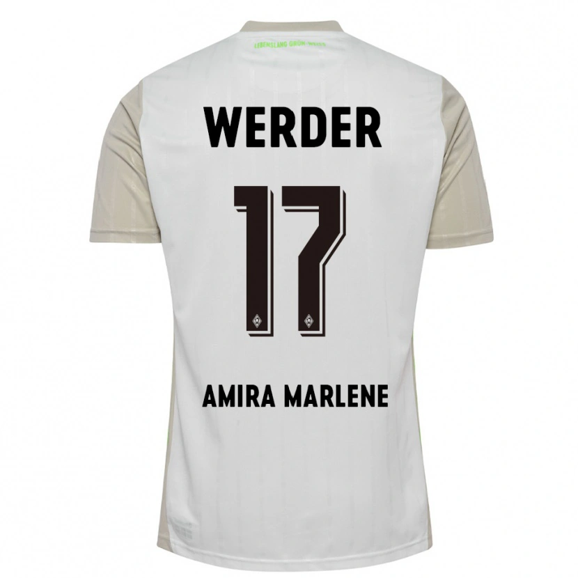 Danxen Kinder Amira Marlene Dahl #17 Weiß Schwarz Auswärtstrikot Trikot 2025/26 T-Shirt Österreich