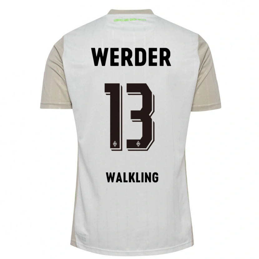 Danxen Kinder Ricarda Walkling #13 Weiß Schwarz Auswärtstrikot Trikot 2025/26 T-Shirt Österreich