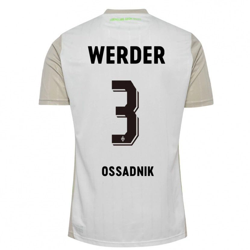 Danxen Kinder Jannes Ossadnik #3 Weiß Schwarz Auswärtstrikot Trikot 2025/26 T-Shirt Österreich