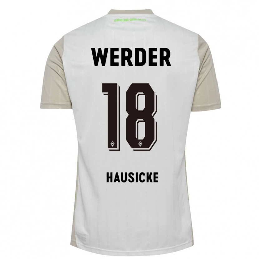 Danxen Kinder Lina Hausicke #18 Weiß Schwarz Auswärtstrikot Trikot 2025/26 T-Shirt Österreich