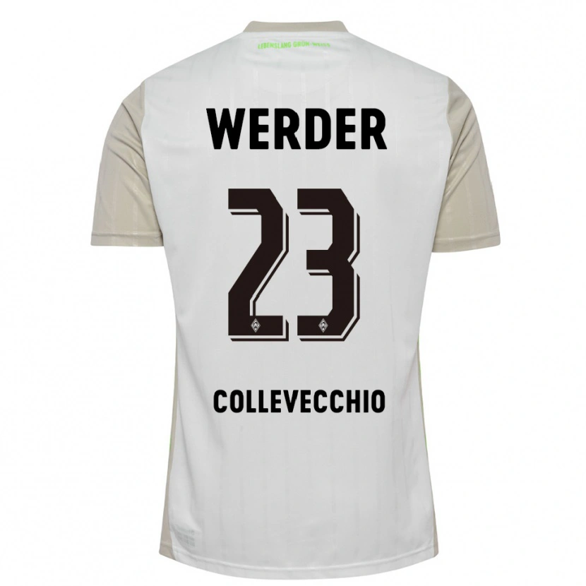 Danxen Kinder Tomás Collevecchio #23 Weiß Schwarz Auswärtstrikot Trikot 2025/26 T-Shirt Österreich