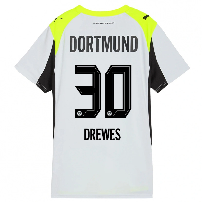 Danxen Kinder Patrick Drewes #30 Fluoreszierendes Gelb Auswärtstrikot Trikot 2025/26 T-Shirt Österreich