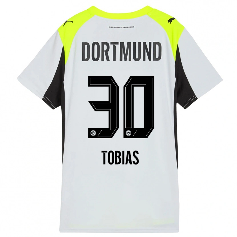 Danxen Kinder Vogt Tobias #30 Fluoreszierendes Gelb Auswärtstrikot Trikot 2025/26 T-Shirt Österreich