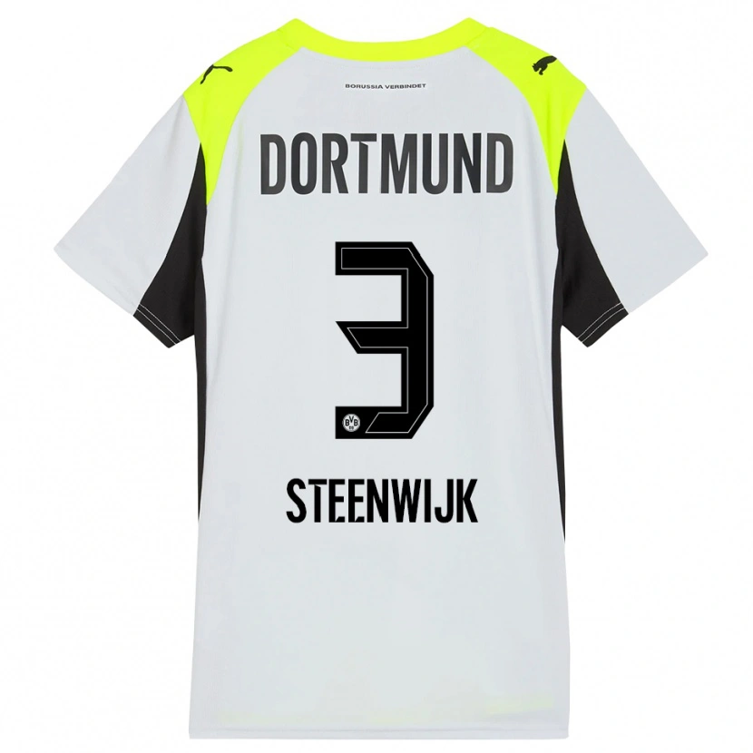 Danxen Kinder Jenske Steenwijk #3 Fluoreszierendes Gelb Auswärtstrikot Trikot 2025/26 T-Shirt Österreich