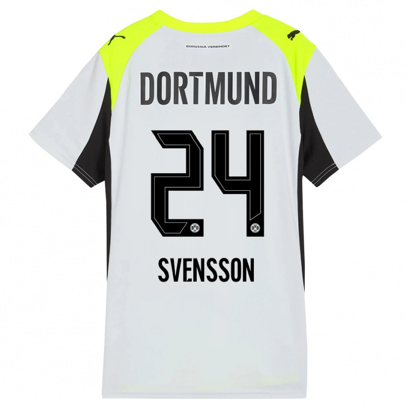 Danxen Kinder Daniel Svensson #24 Fluoreszierendes Gelb Auswärtstrikot Trikot 2025/26 T-Shirt Österreich
