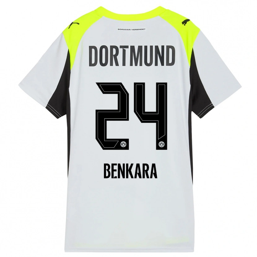 Danxen Kinder Elias Benkara #24 Fluoreszierendes Gelb Auswärtstrikot Trikot 2025/26 T-Shirt Österreich