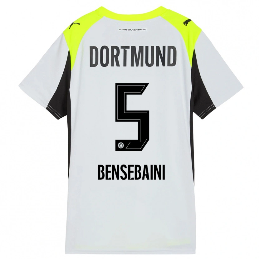 Danxen Kinder Ramy Bensebaini #5 Fluoreszierendes Gelb Auswärtstrikot Trikot 2025/26 T-Shirt Österreich