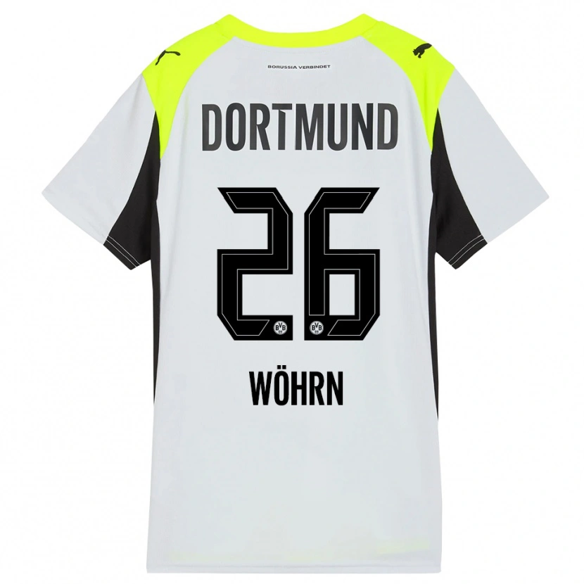 Danxen Kinder Yasu Wöhrn #26 Fluoreszierendes Gelb Auswärtstrikot Trikot 2025/26 T-Shirt Österreich