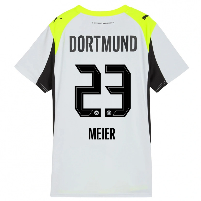 Danxen Kinder Maximilian Meier #23 Fluoreszierendes Gelb Auswärtstrikot Trikot 2025/26 T-Shirt Österreich