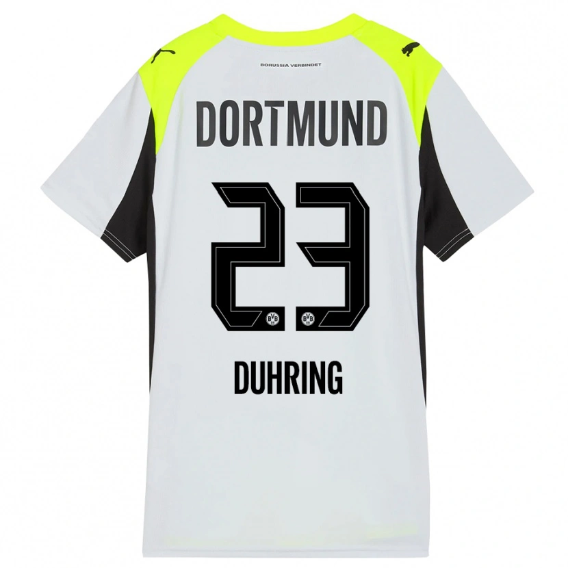 Danxen Kinder Marc Niclas Duhring #23 Fluoreszierendes Gelb Auswärtstrikot Trikot 2025/26 T-Shirt Österreich