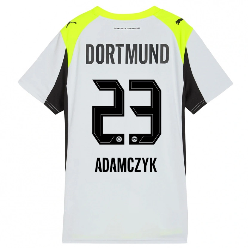 Danxen Kinder Nico Adamczyk #23 Fluoreszierendes Gelb Auswärtstrikot Trikot 2025/26 T-Shirt Österreich